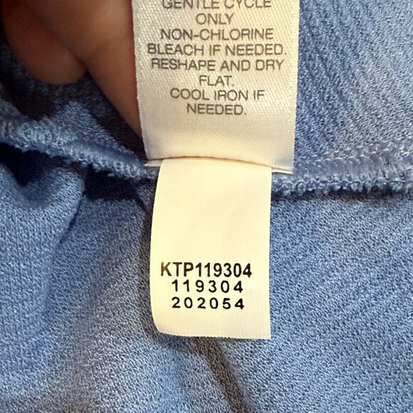 J. Jill Wearever Collection Tunic Blouse Top Plus Size 4X Blue Side Slits NEW - Picture 11 of 12